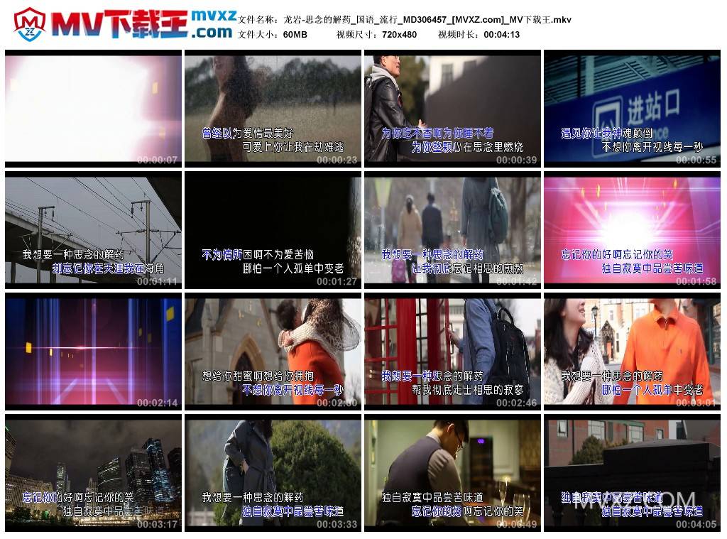 龙岩-思念的解药_国语_流行_MD306457